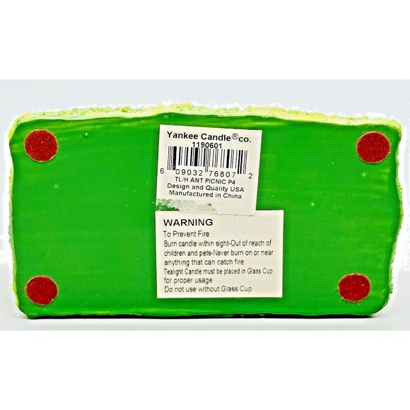 Yankee Candle Ant Picnic Summer Fruits Burger 4.5 inch Votive Holder 1190601 - Picture 8 of 10